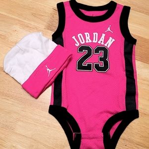 Air Jordan Onesie and Baby Hat